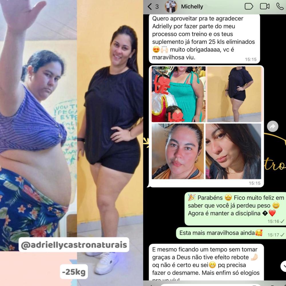 Transformação real — Michelly perdeu 25kg com a DryFit