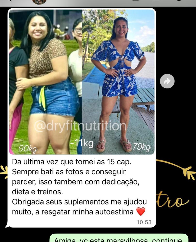 Transformação real — Cliente DryFit perdeu 11kg com a DryFit